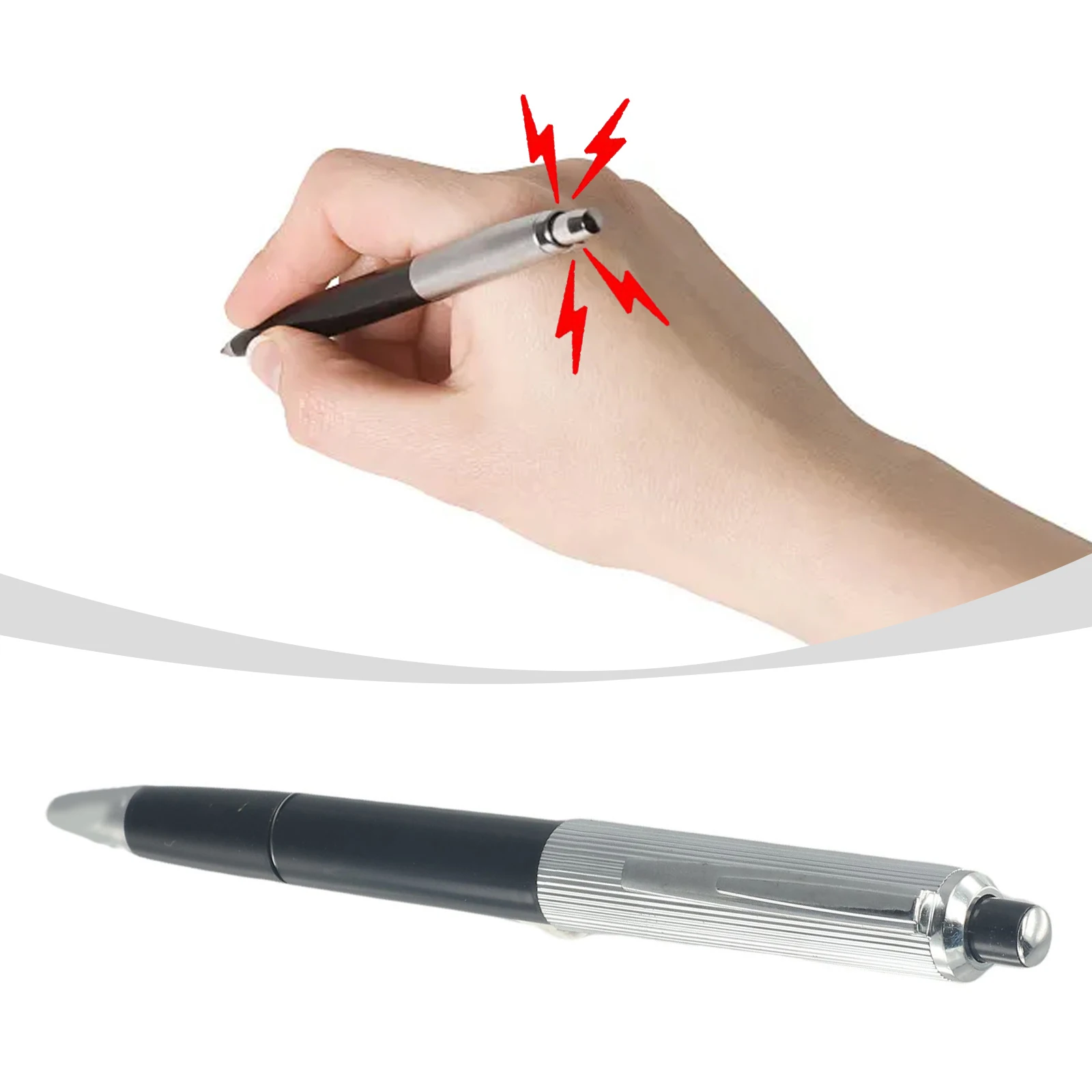 145mm-Electric-Shock-Pen Novelty Prank For Trick Joke Gag Toy  Funny  Gag Fun Fake Fancy Ball Point Pen Electric-Shock-Pen