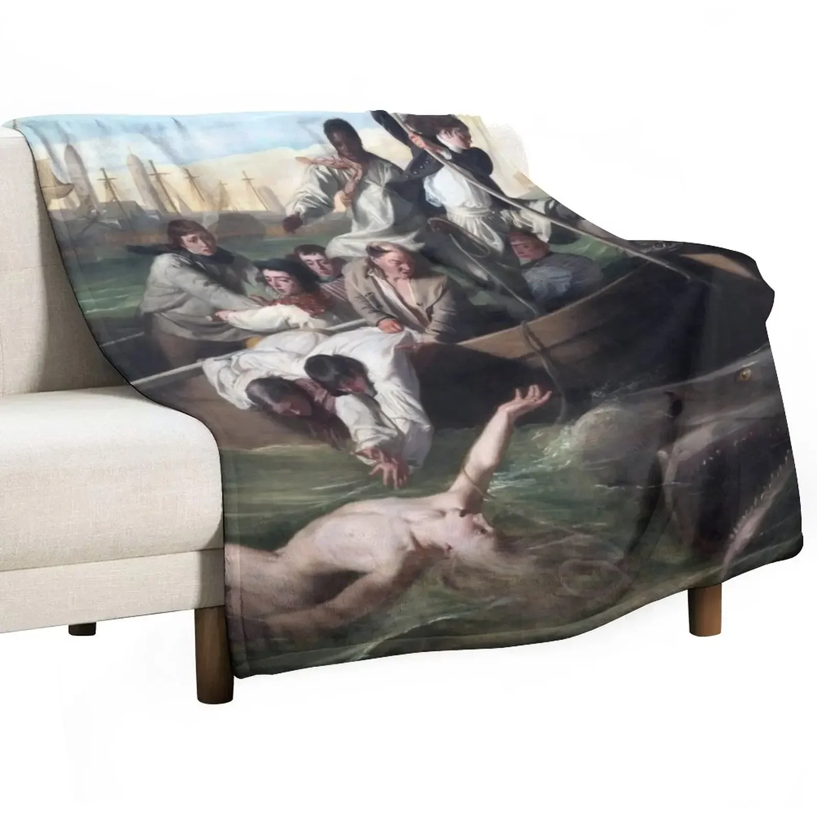 

John Singleton Copley Watson and the Shark Throw Blanket sofa bed Baby Nap Blankets