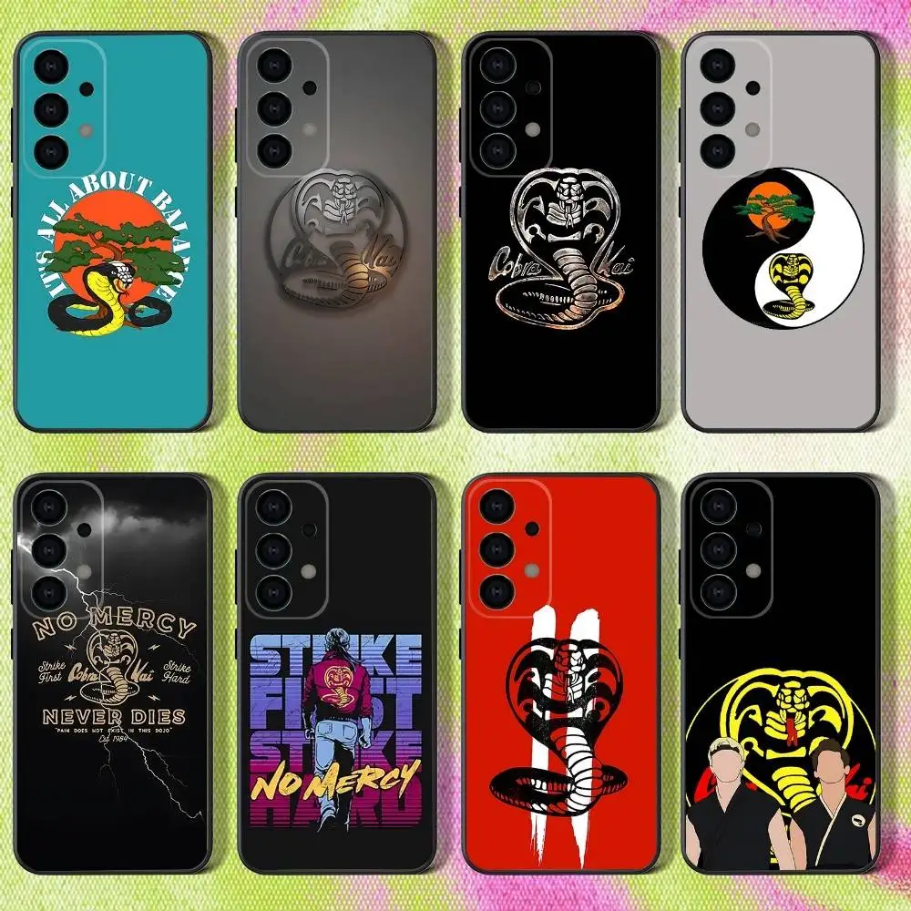 

Cobra Kai Snake Phone Case For Samsung S25,S24,S21,S22,S23,S30,Ultra,S20,Plus,Fe,Lite,Note,10,9,5G Black Cover