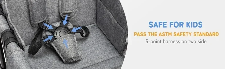 Vagão dobrável com dossel para enfants, carrinho, perfico para acampar, praia e viagens, dellama cepat, 4 assentos #5