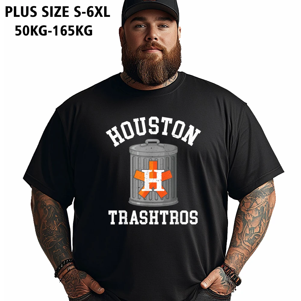 Houston Trashtros Funny Cheaters Cheated T-Shirt Hip hop Tall Big Fat Crew Neck 100% Cotton Tops Tees Tees Gift Idea Christmas