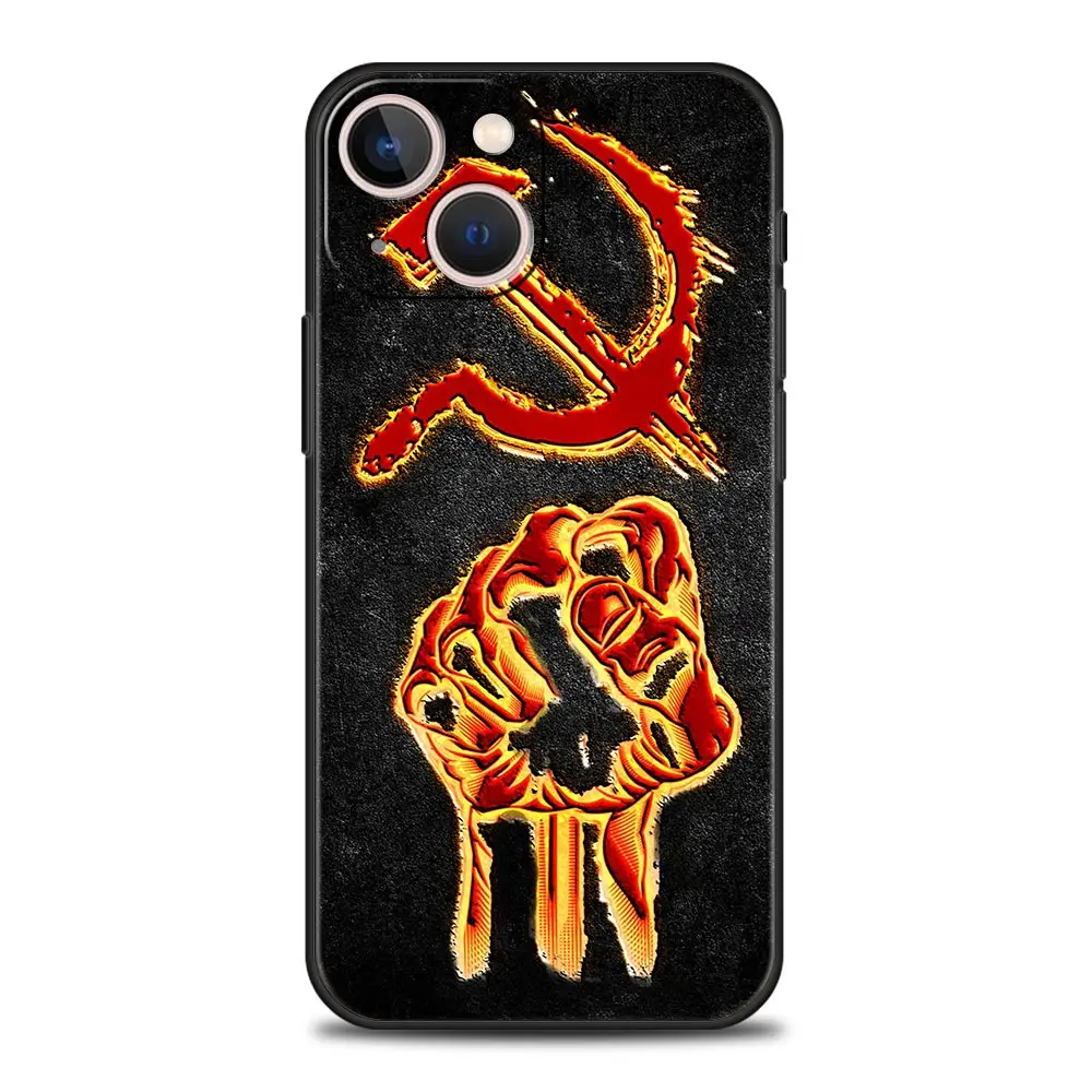 Vintage USSR CCCP Luxury Phone Case For iPhone 15 16 14 13 12 11 Pro Max 7 8 Plus Shell iPhone X XR XS Max SE Cover Fundas