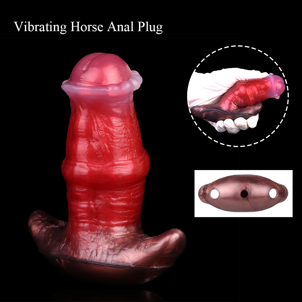 YOCY تهتز الحصان الأحمر دسار 10 طرق هزاز قضيب جلدي المكونات الشرج الإناث الشرج المهبل مدلك BDSM الجنس لعب للزوجين الكبار