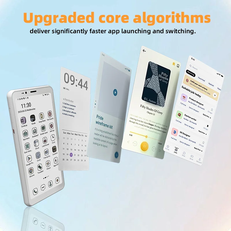 قارئ القارئ Bigme Hibreak S مقاس 5.84 بوصة، شاشة حبر إلكتروني ملونة لتقليل إجهاد العين، نظام تشغيل Android 14 مع قارئ الكتب الإلكترونية الصديق للعين 4G #4