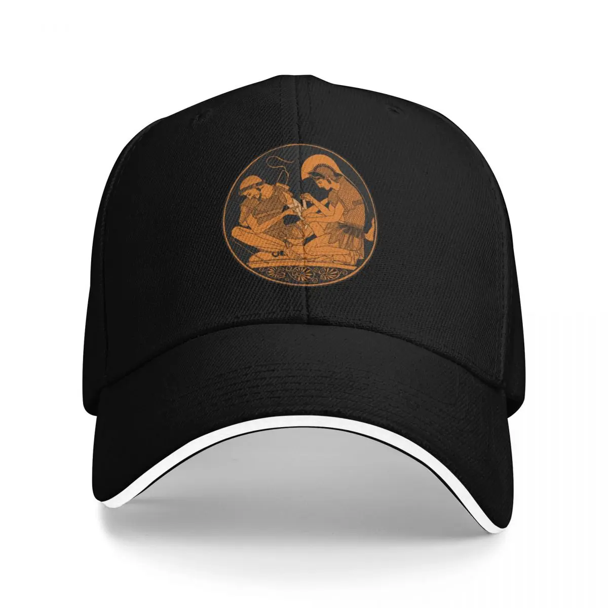 

Achilles taking care of Patroklos Baseball Cap Hat Beach beach hat Women Beach Fashion Men's