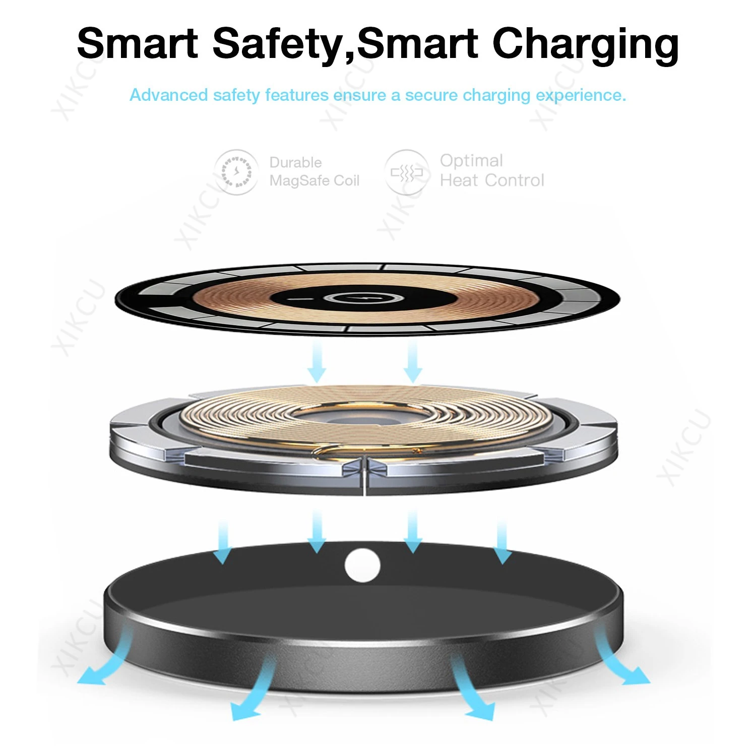 100W Magnetic Phone Wireless Charger Pad For Magsafe iPhone 16/16Pro Max 15 14 13 12 Samsung AiPods Pro 3 Fast Charging Station - náhled 5