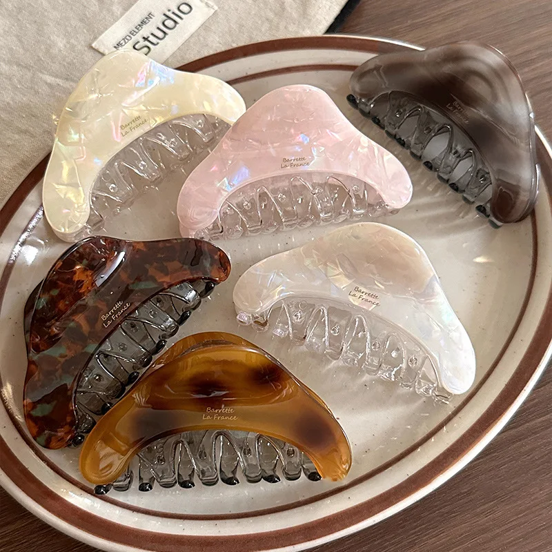 

New Arrival Ladies' Half-Up Hair Clip Premium Acetate Fibre Hair Clip Shark Clip Hair Accessory