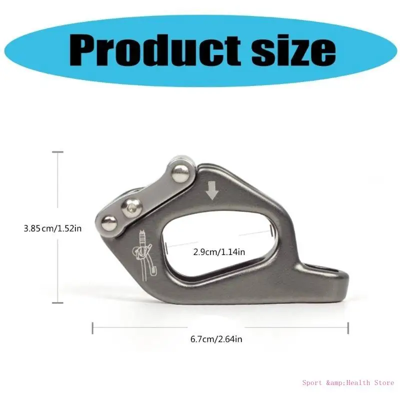 

Rusts Resistant Rope Adjuster Climbing Descender for Climbing Ergonomic Device