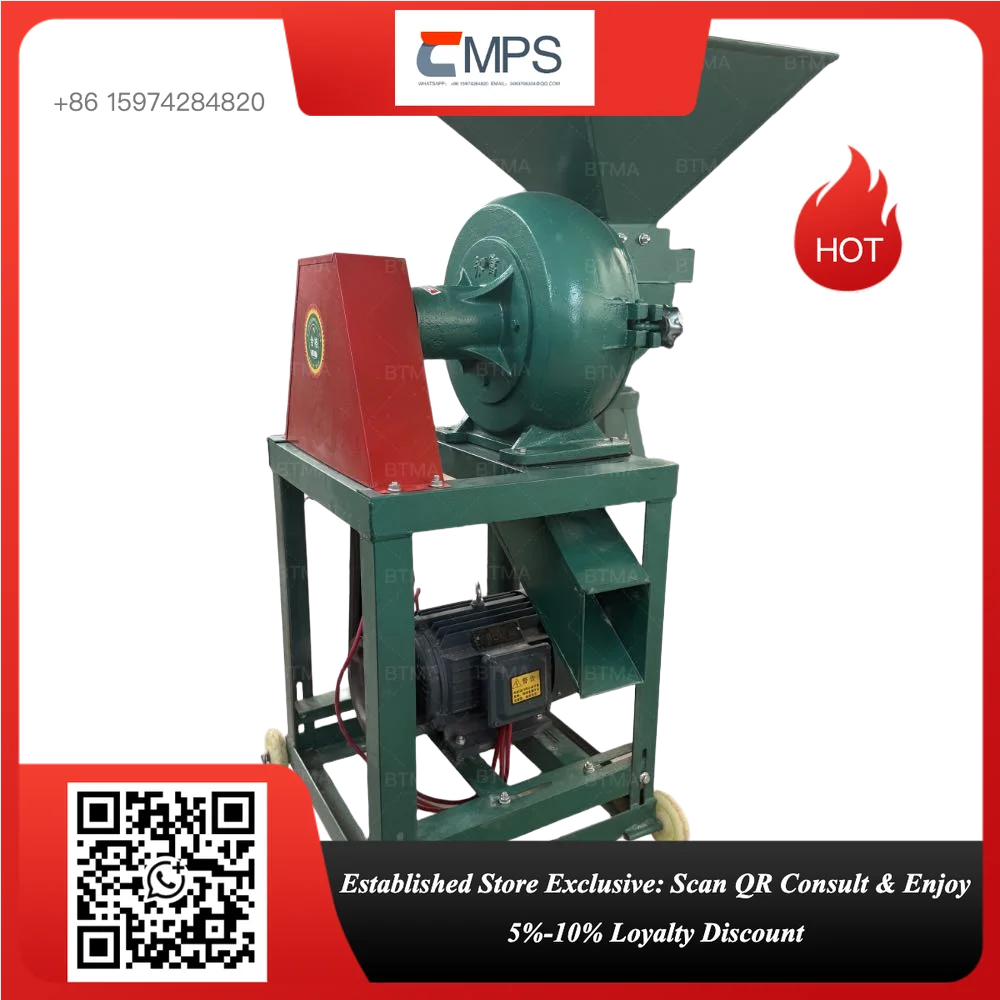300 Model Industrial Herb & Spice Grinding Machine 300 Disc Crusher with 7.5kW Motor
