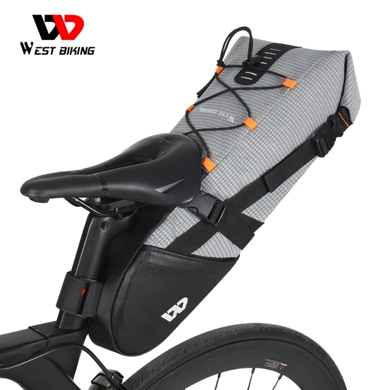 

Bicycle Saddle Bag Bike Bag Waterproof Reflective Bike Tail Bags Foldable Cycling Tools Bag MTB Bicycle Trunk Bags Bike Pannier