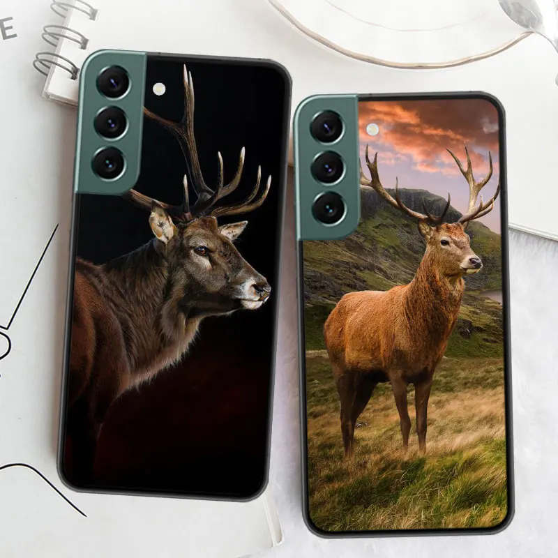 Deer Hunting Camo Phone Case For Samsung A15 A25 A35 A55 Galaxy A70S A50S A30S A30 A40 A71 A51 A41 A31 A21 A11 A01 A20S A10S A20