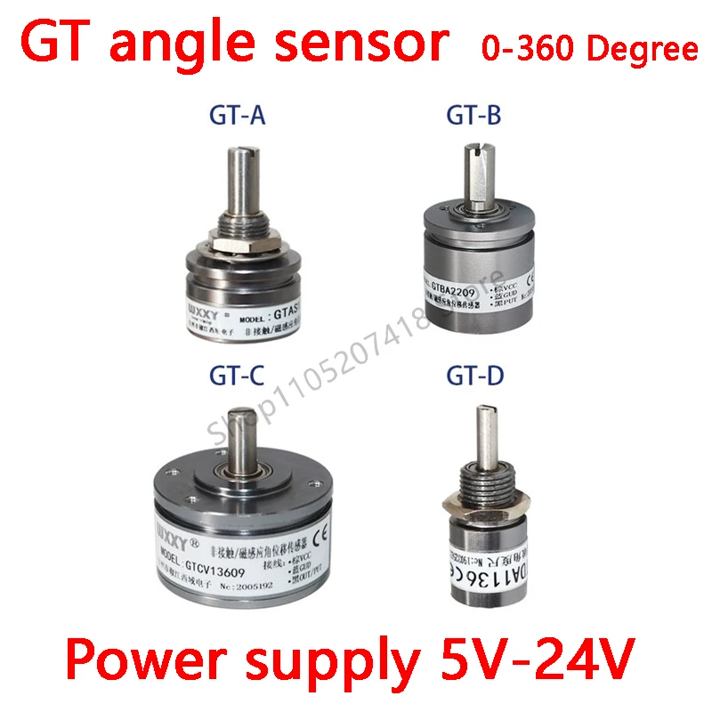 

GT Angle Sensor Magnetic Angle Sensor Hall Angle Sensor 0-360 Degree Effective Measurement