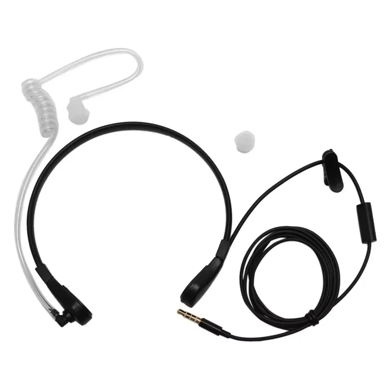 

1pin 3.5mm Throat Mic Microphone Covert Acoustic Tube Earpiece Headset For5613