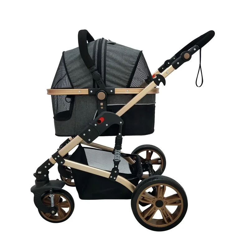 2 In 1 Pet Stroller Bicicle Trailer Fir Extra Large Dog And Kid Containers Strollers