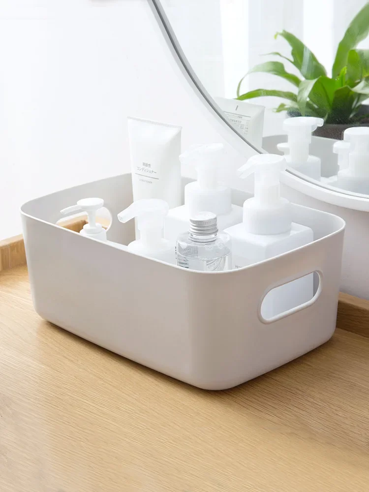 Sundry Storage Basket Student Desktop Snack Storage Box Plastic Cosmetic Storage Box Household Kitchen Sorting Box Makeup Box