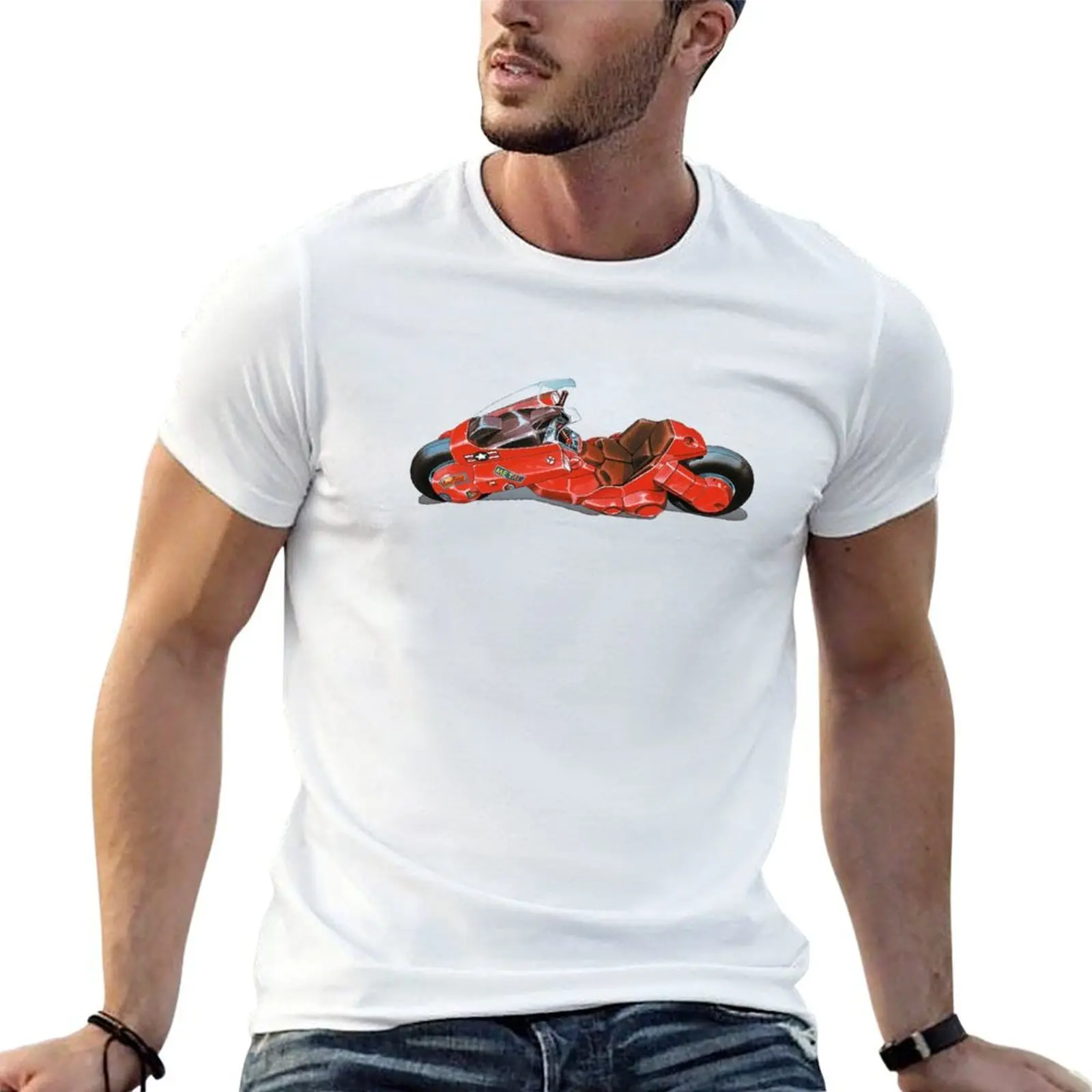 

Kaneda & # 39; s Bike T-Shirt g man t shirts for men man t shirt graphic t shirt men 100% cotton luxury brand T-shirt