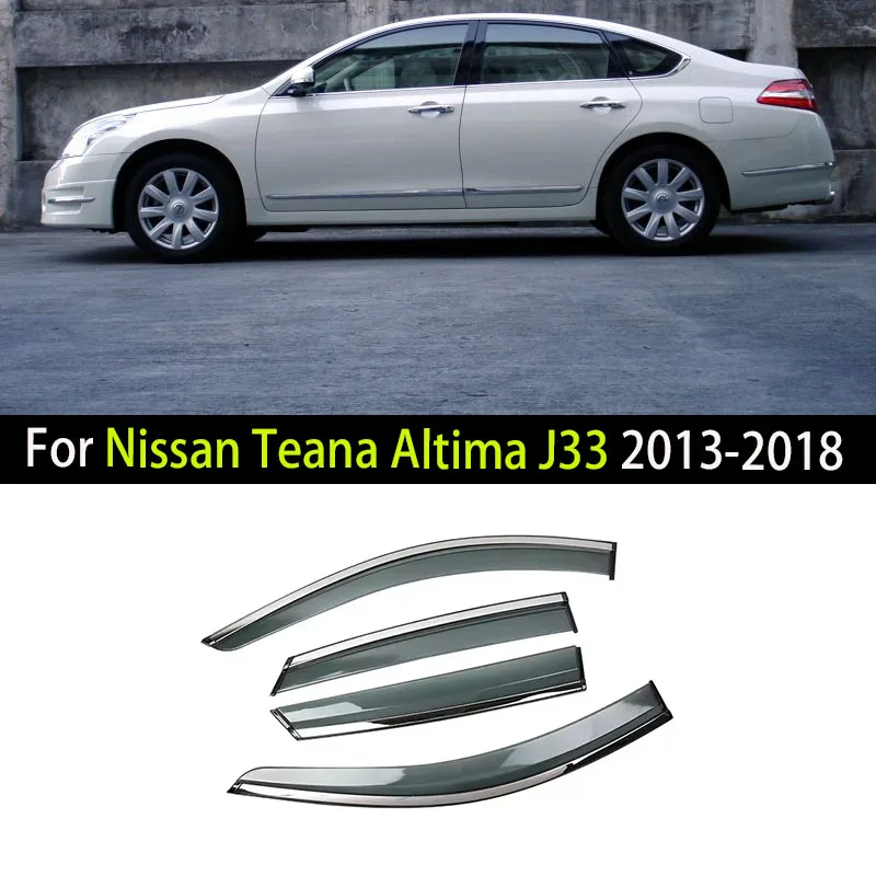 Car Window Visor For Nissan Teana Altima J33 2013 2014 2015 2016-2018 Deflectors Window Rain Guard Weathershield Sun Rain Guard