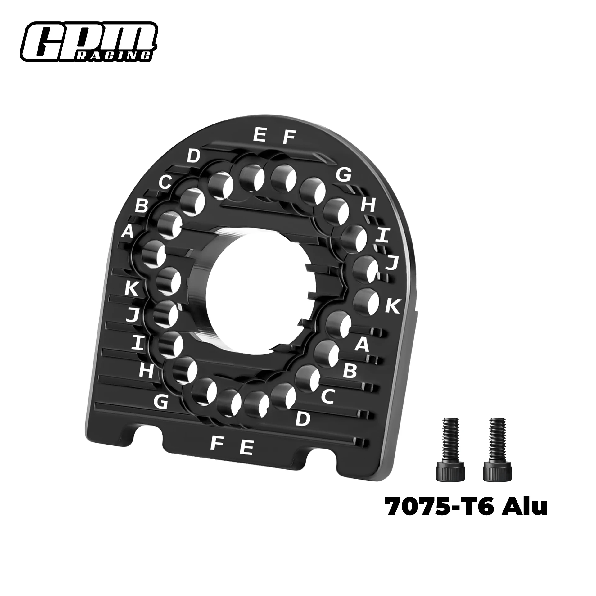 GPM  1/10 4-TEC 3.0 Corvette Stingary-93054-4 TRAXXAS  Alu7075 Motor Mount Plate & Heat Sink Fins view 3