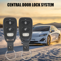 Keyless Entry System with 4 Door Lock Actuator Locking Kit Car Lock Door 12V Remote Control