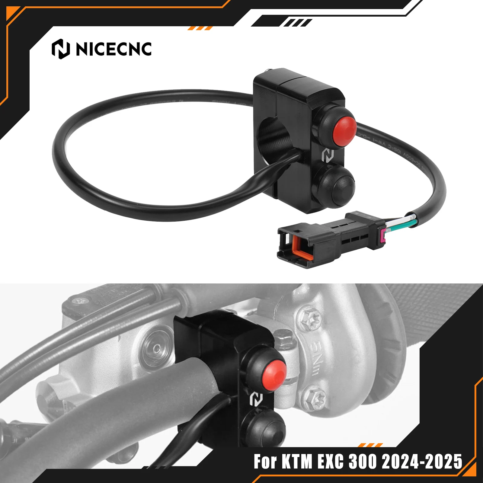 

For KTM EXC 300 2024 2025 EXCF 350 EXC 450 XCW Start Kill Stop Switch Button SXF 450 SX 125 XC XCF 2023-2025 For GasGas EC 300