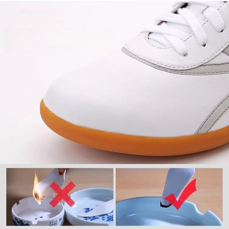 Scarpe Tai Chi in vera pelle di vacchetta sintetica per Kung Fu Wushu Arti marziali Suola morbida e flessibile Leggera Uomo Donna