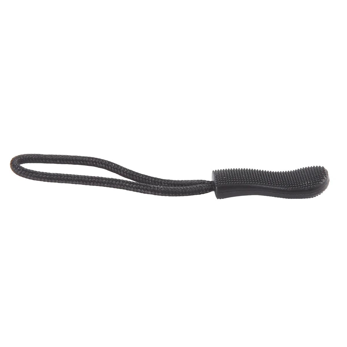 

A10RR 10 Anti-slip zipper puller, zipper, zipper extension trailer, practical and robust for back pack, jacket, etc.- Black