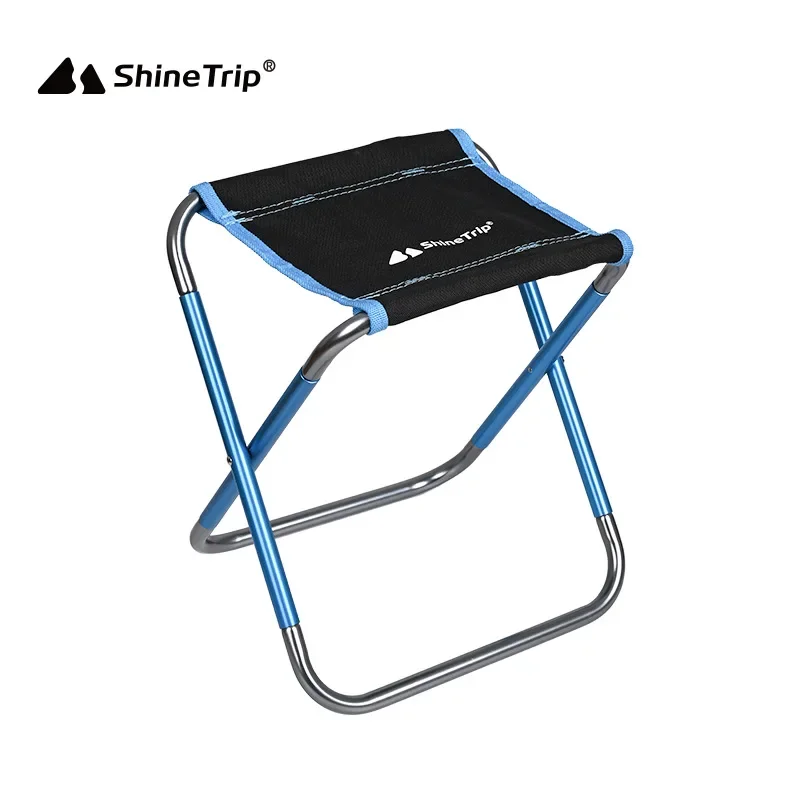 ShineTrip Outdoor Folding Chair 7075 Aluminum Alloy Fishing Chair Barbecue Portable Train Ponza Camping