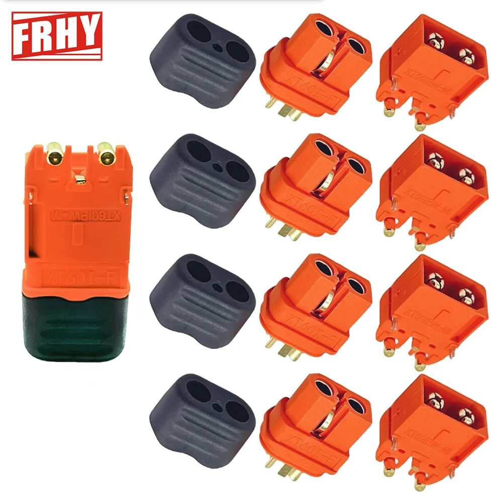 10PCS/3Pair Amass High Current Battery Plug XT60IPW-M XT60I-F with Signal Pin for RC Drone Avionics Power System
