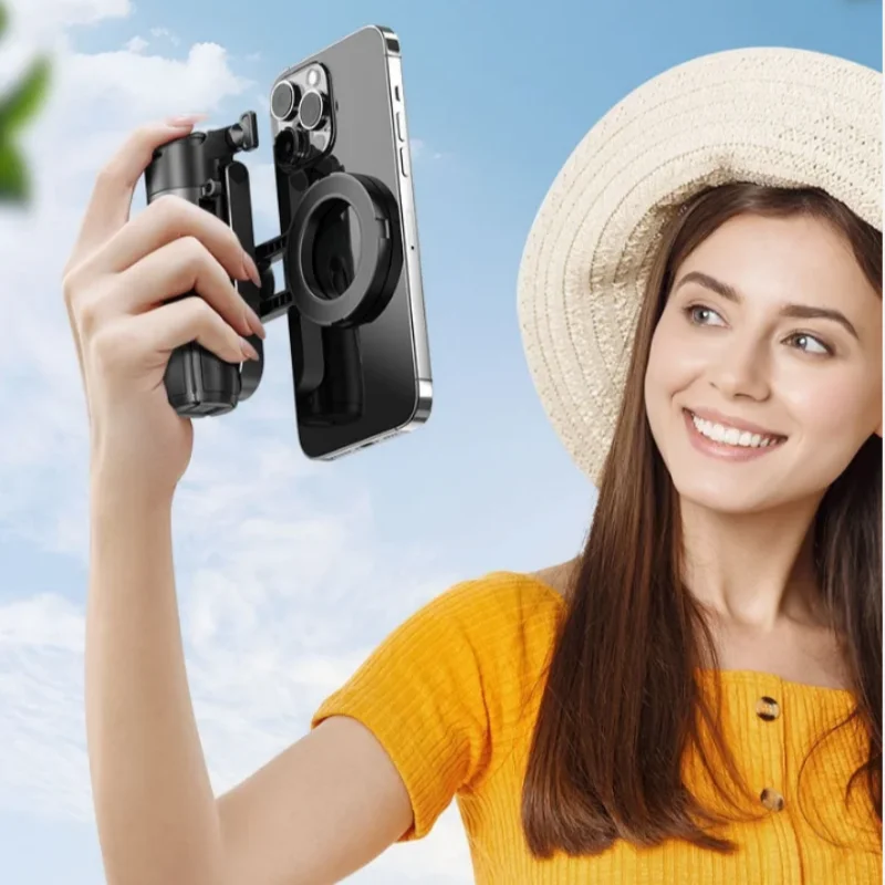 Pocket Mini Bluetooth Magnetic Selfie Stick Telescopic Multifunctional Tripod Stand for IPhone Android Magsafe Travel Monopod image 6