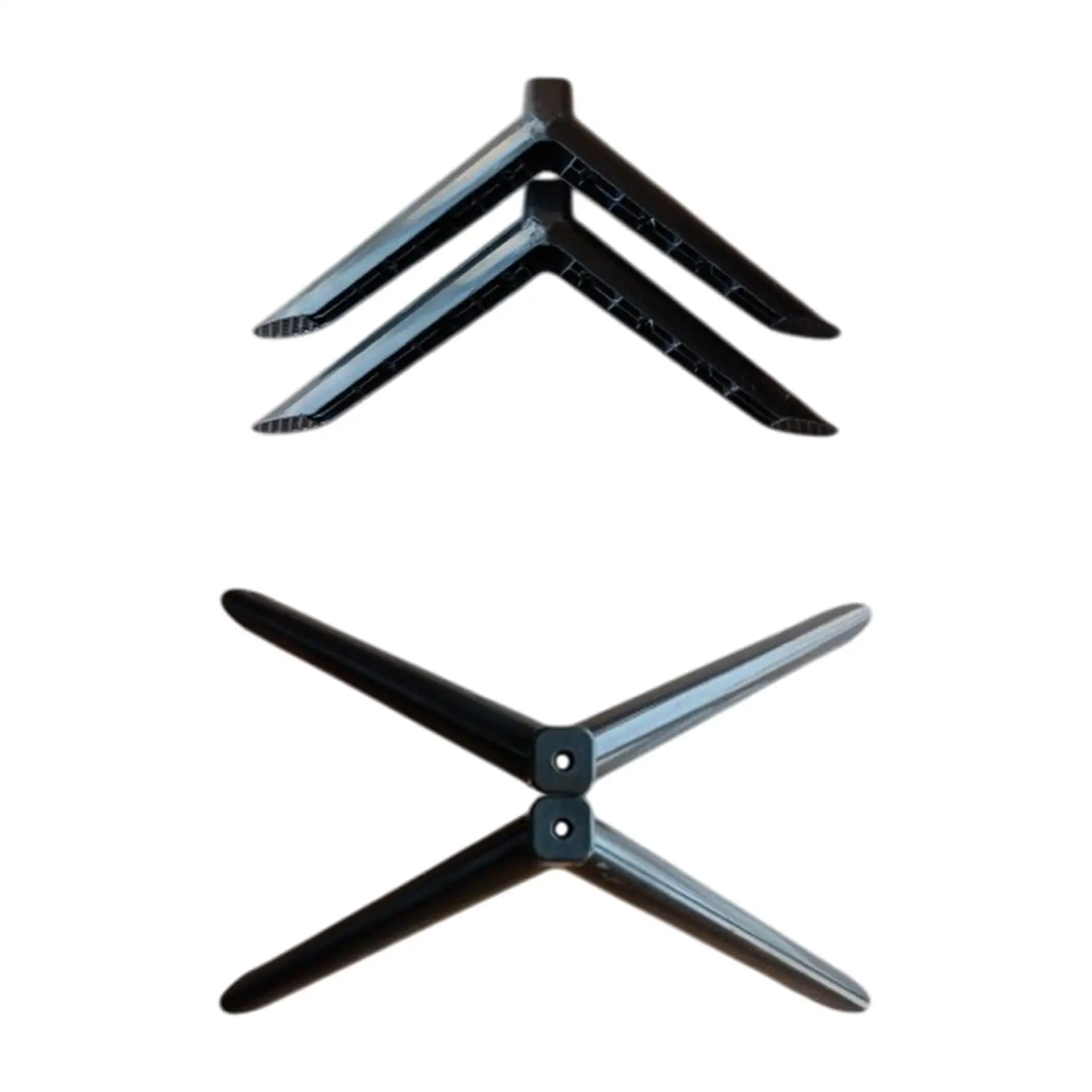 2Pcs TV Stand Base Television Holder Bracket Spare Parts, Easy Installation Premium Replaces Sturdy TV Legs Accessories