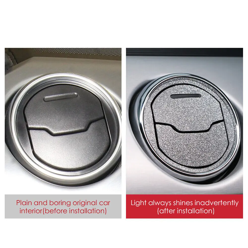 لامعة مشرق طبقة من البولي يوريثان الحراري الداخلية وحدة التحكم منفذ الهواء غطاء الكسوة لفورد موستانج بلينغ ملصق مائي #6