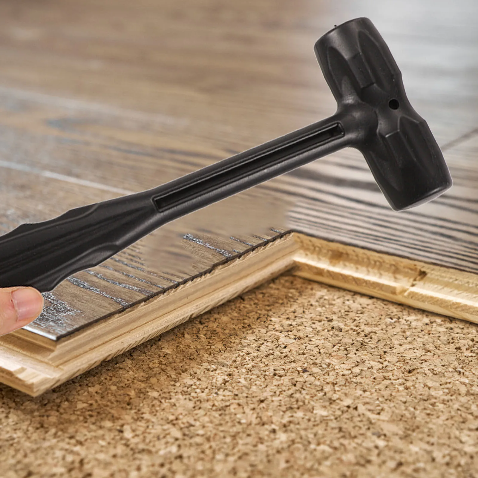 

Household Rubber Mallet Plastic Handle Flooring Installation Hammer Ergonomic Design Multi-Use Woodworking Carpenter Repairing