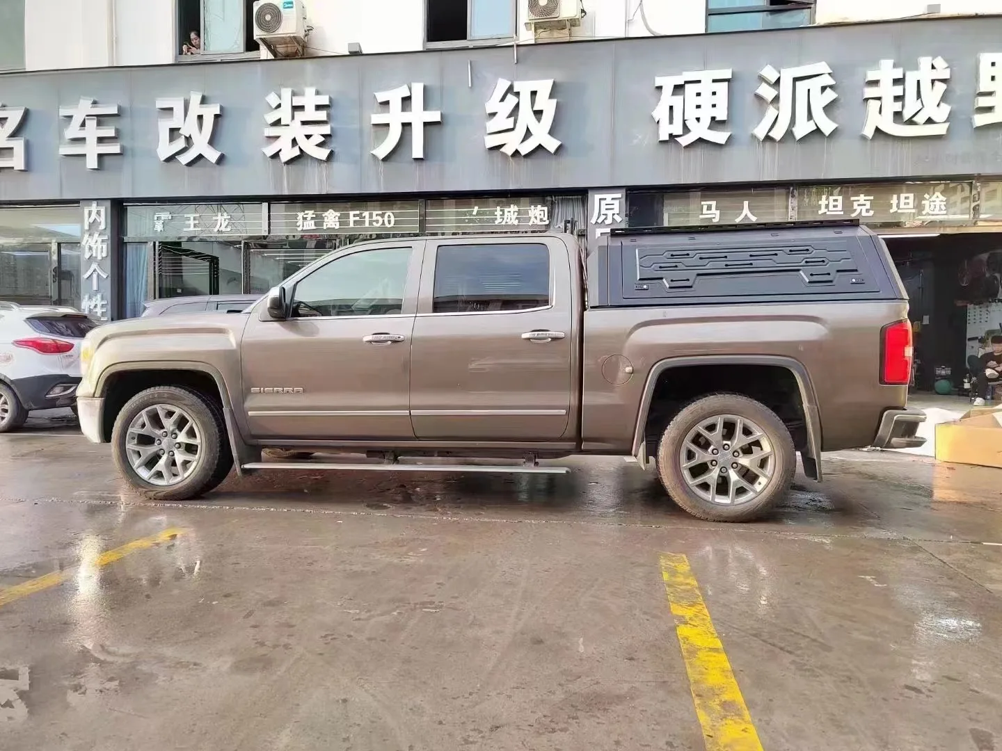 

CoolCar 4x4 материал из алюминиевого сплава, одиночный двойной пикап, кровать с жестким верхом, навес для Chevy Silverado 1500 Sierra 5,8 футов