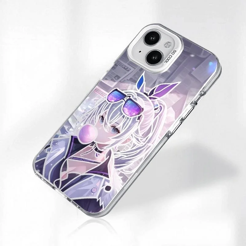 Capa de Telefone Anime Silver Wolf Honkais Star Rail para Samsung S25 S24 S23, Xiaomi, VIVO 200 Ultra, OPPO Find x8 Pro