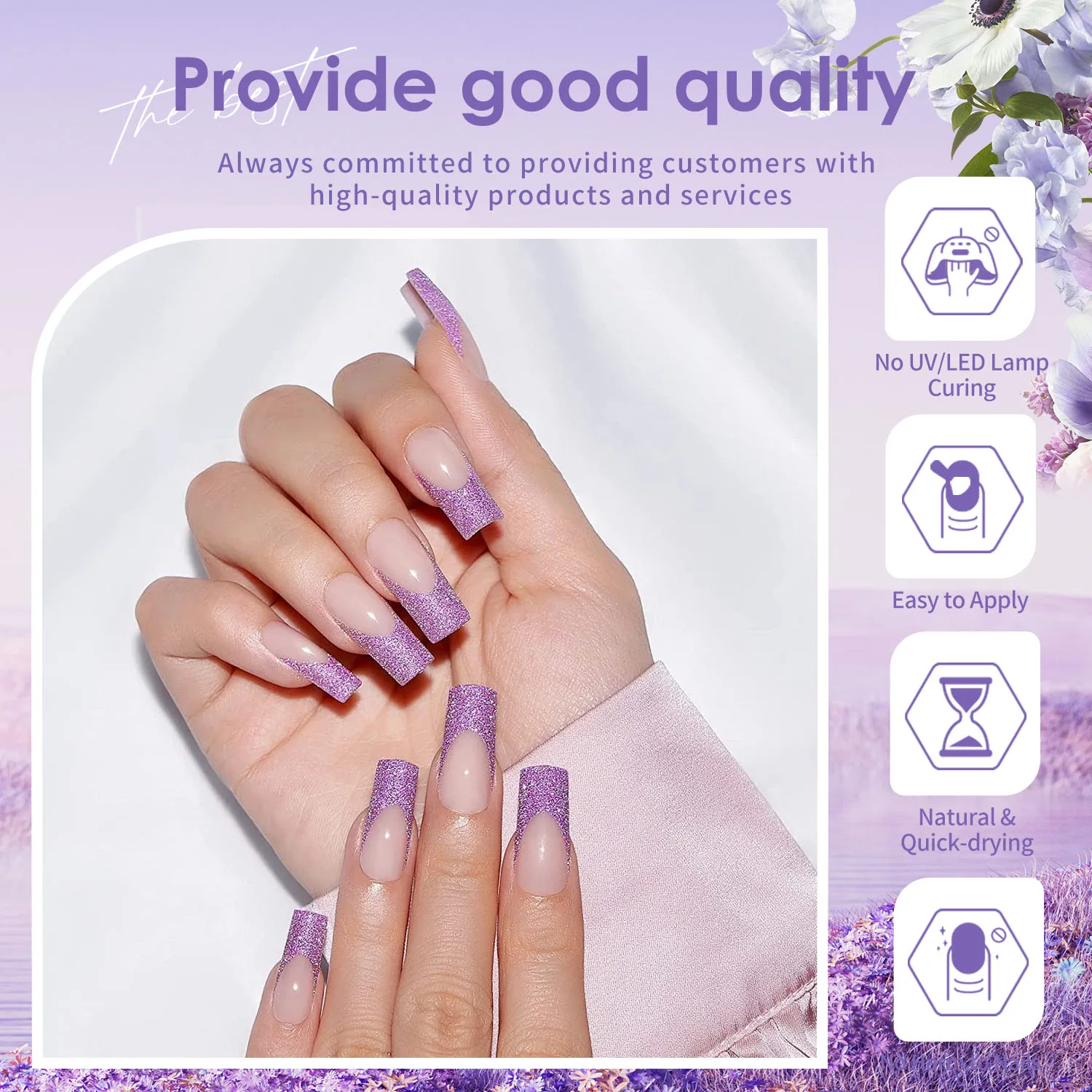 เล็บ 6 สี DIY ประติมากรรมผงสีคริสตัลเล็บผง 6 สีชุดประติมากรรมผง 10g ขวด