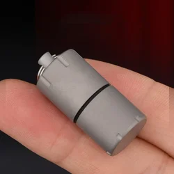 New Creative Metal Mini Keychain Lighter Windproof Gasoline Kerosene Titanium Box Lighter Cigarette Accessories Men's Gift