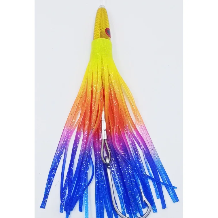 

Оптовая продажа: 9-дюймовые мягкие полимерные приманки-осьминоги для троллинга, морской рыбалки, крупной дичи, плавающие приманки из полимера для троллинга