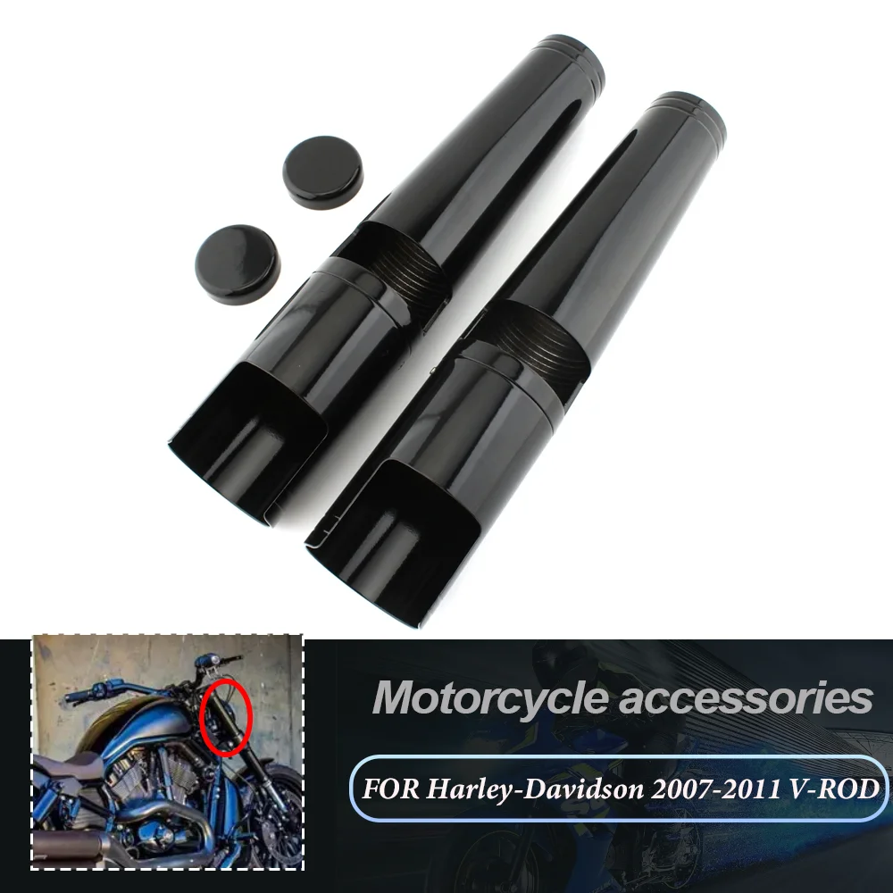 FOR Harley-Davidson V-ROD NIGHT ROD NIGHT ROD SPECIAL 2007-2011 Motorcycle Aluminum Full Front Fork Covers Tube Caps Protector
