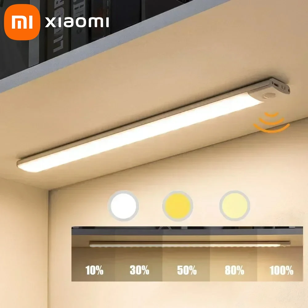 

Xiaomi Night Light Motion Sensor Wireless LED USB Rechargeable Wall Lamp 3 Colors Dimming Night Lamp Decoration Bedroom Cabinet