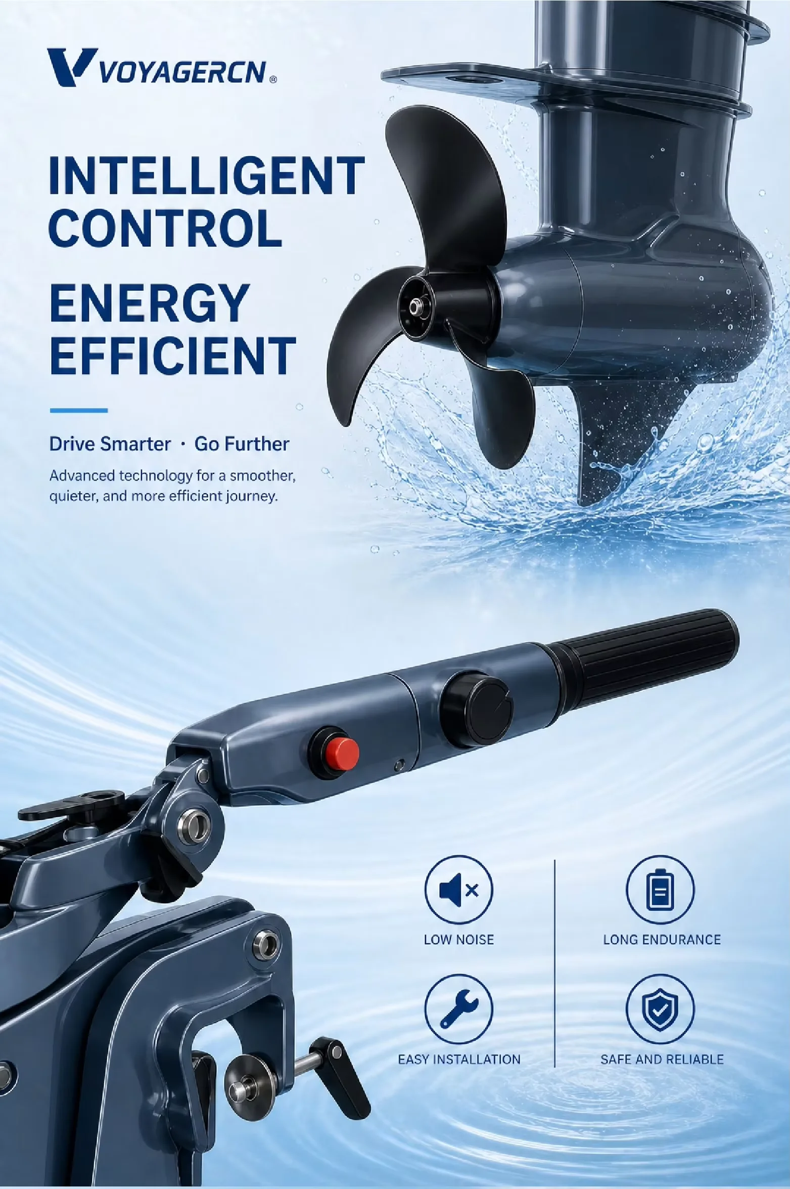 6HP 3000W IP67 S-series High- - đánh giá và giá Fishing Boat Outboard Motor