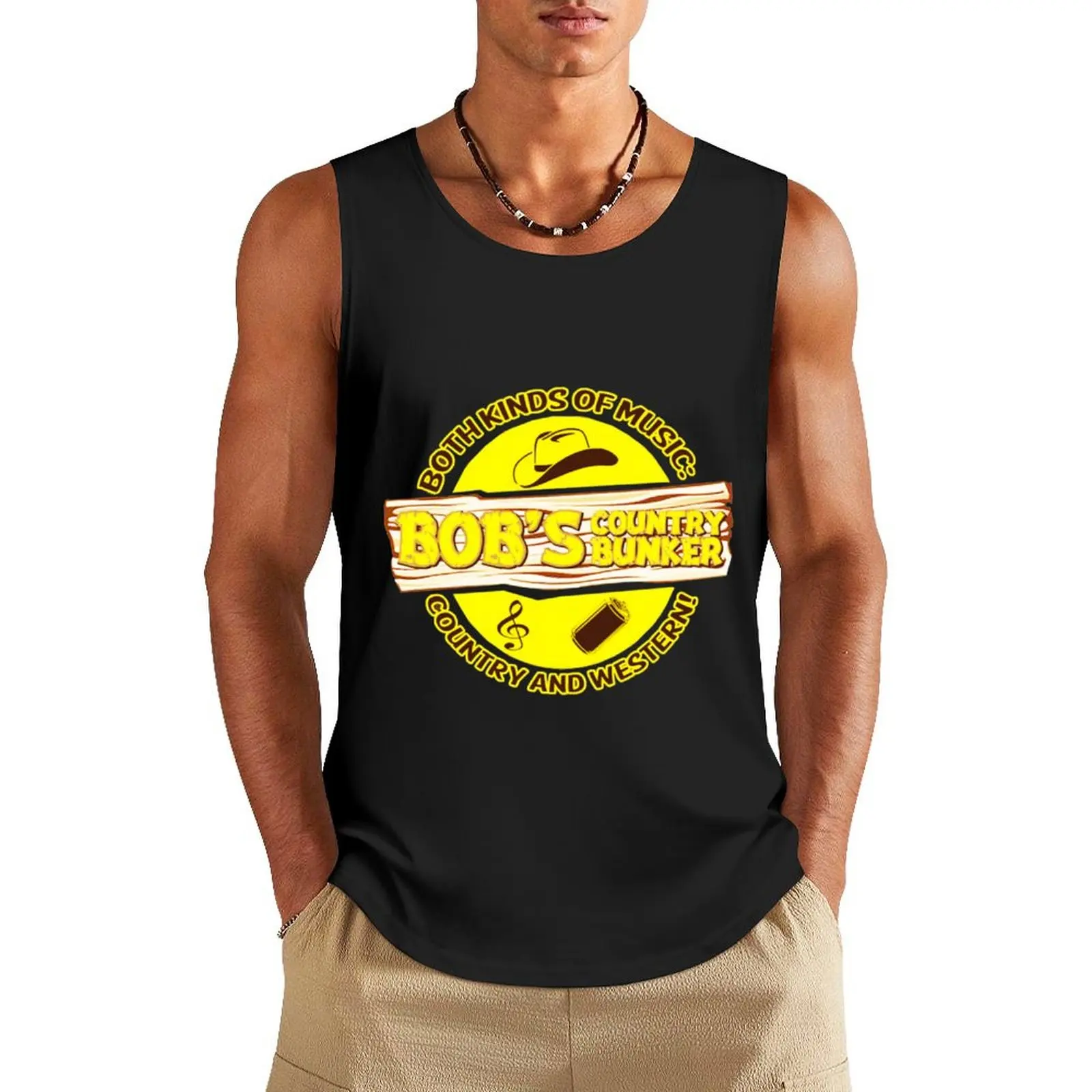 BOBS COUNTRY BUNKER Tank Top best selling products bodybuilding t-shirt sports t-shirts for men sleeveless man shirts