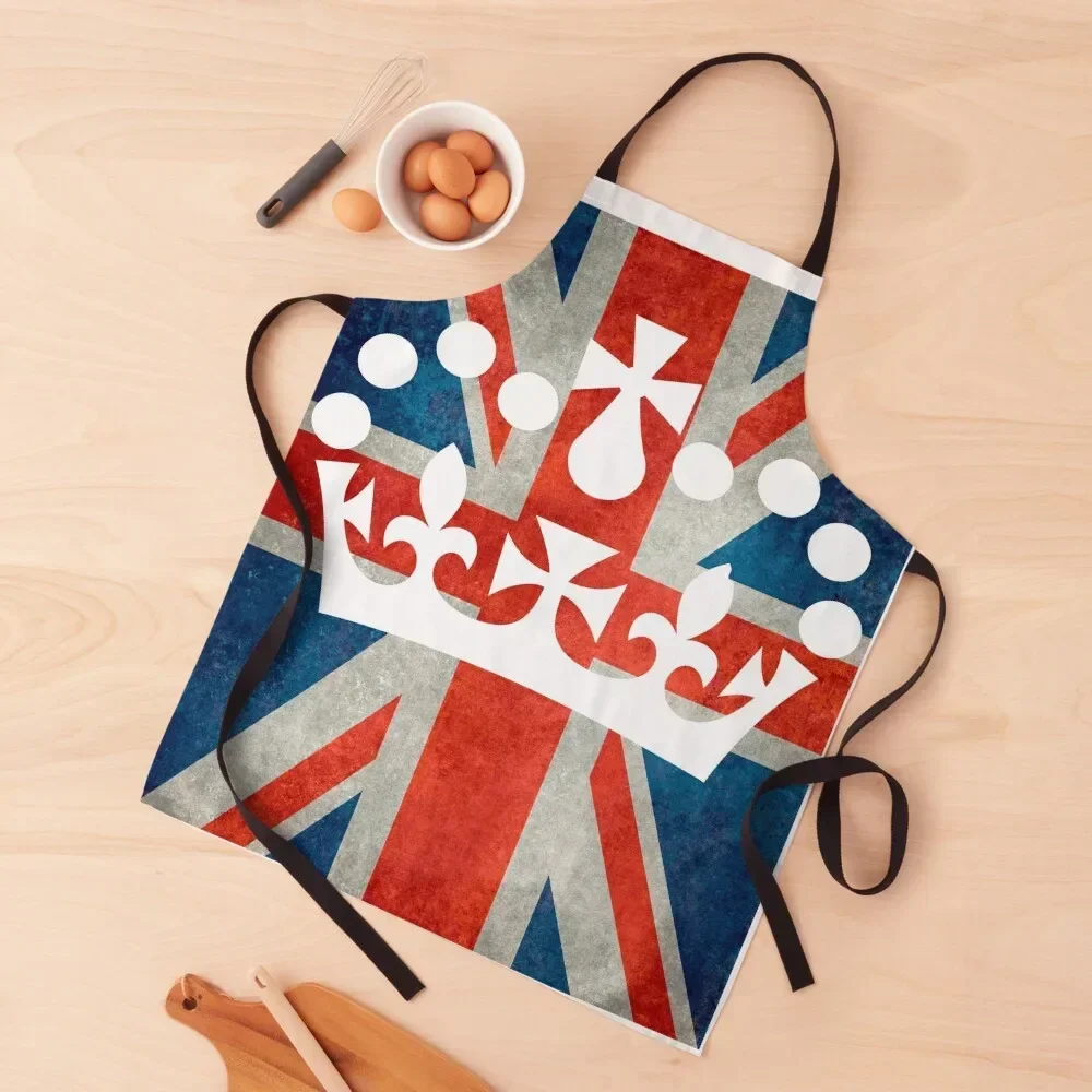 

Queen of England Apron Household Items Cooking Clothes Custom Home And Kitchen Apron