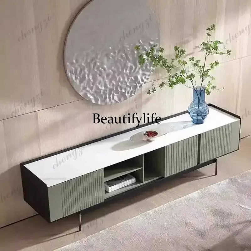 Mueble de TV Blanco, Diseño Italiano Vintage, Decoración Personalizada, Mueble de TV Único, Ahorra Espacio, Mueble de Madera para Televisor