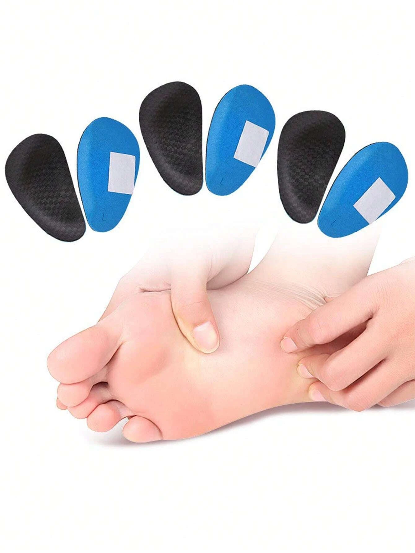 1/2/4ペアEVAアーチサポートハーフパッド、滑り止めクッション、快適なスポーツインソールフットパッド、新学期用品