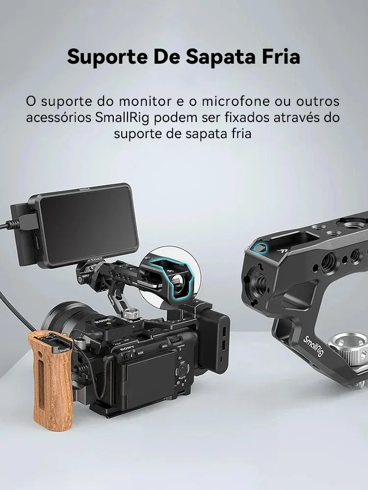 【 Do Brasil 】 SmallRig Adjustable Top Handle Hand Grip ARRI Handgrip for Nikon Canon Sony DSLR Mirrorless Camera Cage 2165C