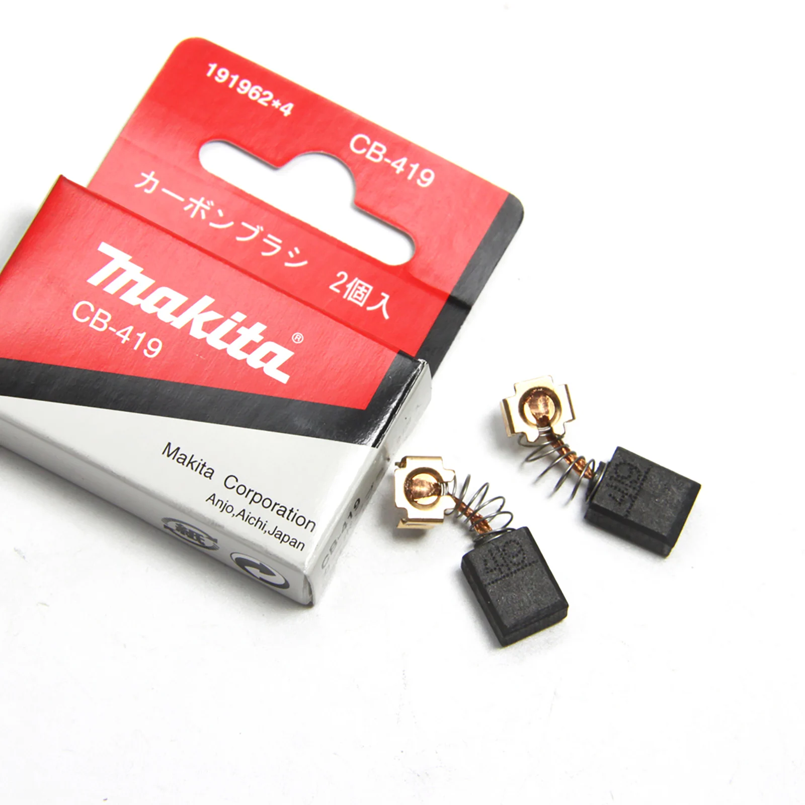 Imagem -05 - Original Makita Escovas de Carbono Peças de Reposição para Ferramentas Elétricas Makita Brocas Moedores Serras Plaças Martelos Cb440 Cb325 Cb419