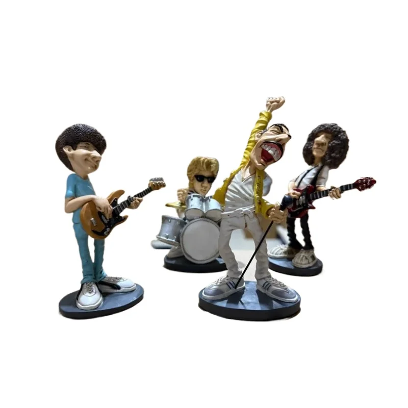 

Queen Band Figurines 11-15cm Designed By British Designer Warren Stratford, Action Figures, Children's Toys Birthday Gifts
