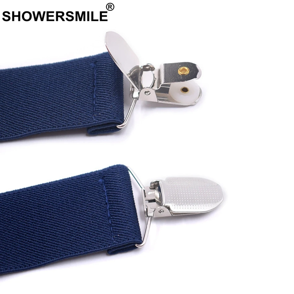 SHOWERSMILE-tirantes anchos para hombre y adulto, pantalones color marrón, color burdeos, cinturón de negocios para boda, talla grande de 120cm