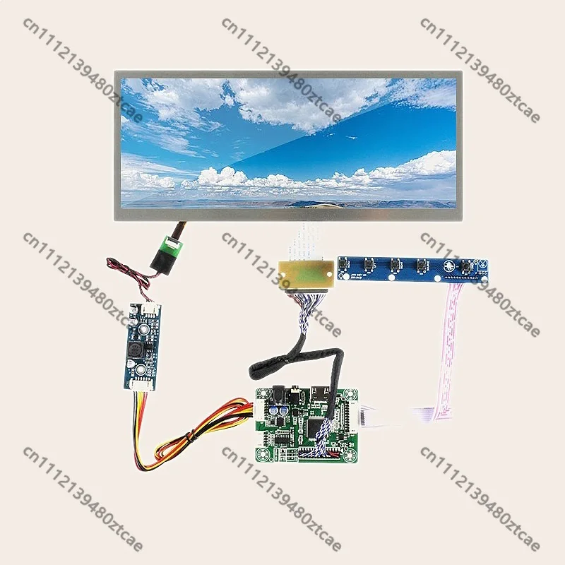 10.3 Inch 1920x720 LCD IPS Screen HSD103KPW2-A10 Sim Racing Digital Dashboard Car Gauge Display HDMI VGA LCD Driver Board