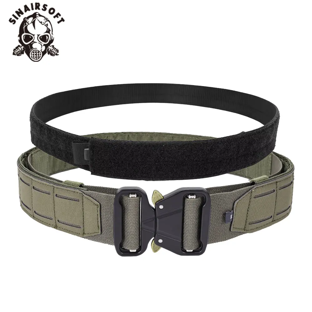 2 Inch New Tactical Belt Quick Release Metal Buckle Laser MOLLE Mens Multi-camo Belts Hunting clothing Accessories